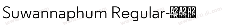 Suwannaphum Regular字体转换